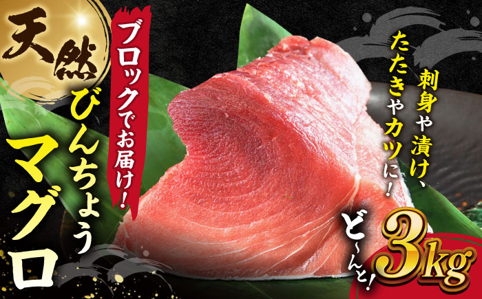天然 まぐろ 冷凍ぶっこみブロック約3kg【横須賀商工会議所 おもてなしギフト事務局（本まぐろ直売所 横須賀本店）】 [AKAK002]