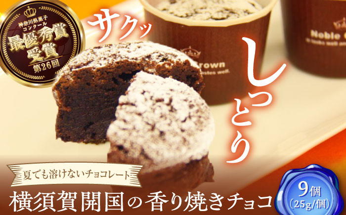 横須賀開国の香り焼きチョコ 1個25g×9個【カシュカシュ洋菓子店】 [AKCG003]