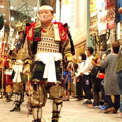 甲冑着付け体験 ＆ 衣笠商店街お買い物券 5000円分【衣笠商店街振興組合】 [AKDI001]