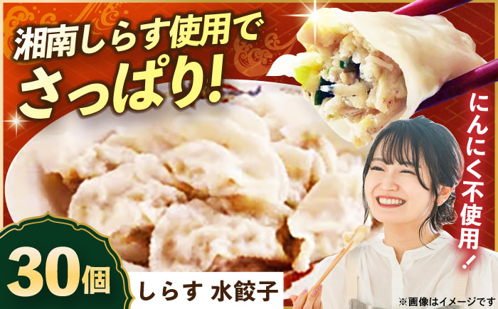冷凍 しらす水餃子 30個【横須賀商工会議所 おもてなしギフト事務局（上海亭）】 [AKED006]