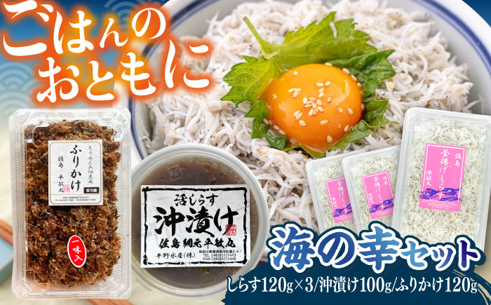 海の幸セット（沖漬け×1・ふりかけ×1・湘南しらす×3）【平敏丸】 [AKEZ017]
