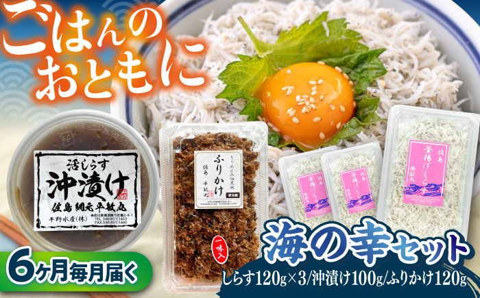 【全6回定期便】 海の幸セット（沖漬け×1・ふりかけ×1・湘南しらす×3）【平敏丸】 [AKEZ019]