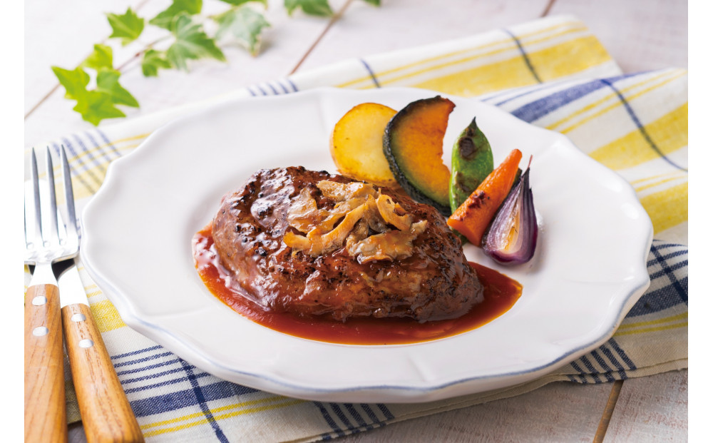 鎌倉だよりハンバーグ（チーズ・まいたけ）セット