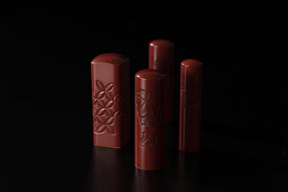 （鎌倉はんこ）鎌倉ゆかりの縁起の良い吉相印鑑「鎌倉彫り印鑑」18mm１本