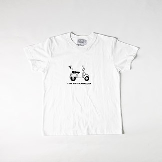【3サイズ】【KEYEMORY鎌倉】ベスパTシャツ　WHITE