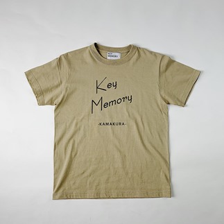 【2サイズ】KEYMEMORY かまくらロゴＴシャツ　BEIGE
