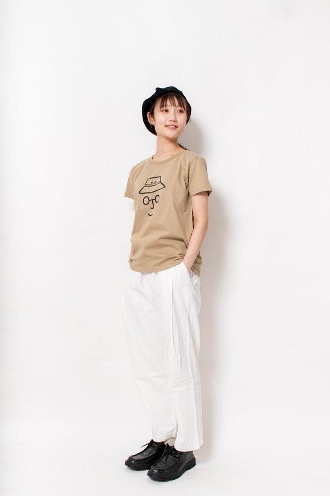 《0》レディースM　バケットハットTシャツ　BEIGE
