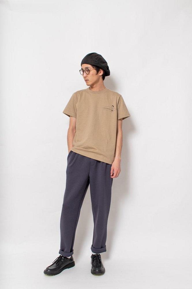 《0》レディースM　サーフTシャツ　BEIGE