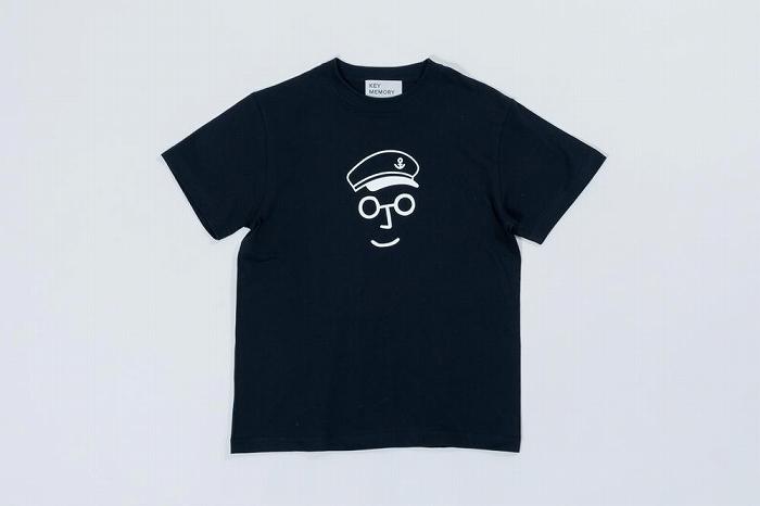 《1》【KEYMEMORY鎌倉】セーラー帽イラストTシャツ NAVY