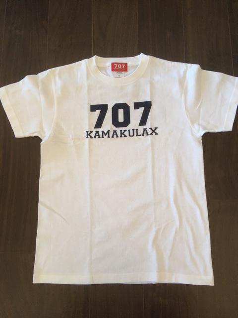 鎌倉ブランドの老舗「KAMAKULAX」の定番オリジナル７０７Ｔシャツ【ホワイト】Sサイズ