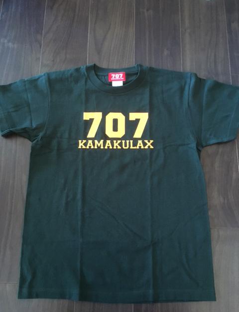 鎌倉ブランドの老舗「KAMAKULAX」の定番オリジナル７０７Ｔシャツ【ダークグリーン】Lサイズ
