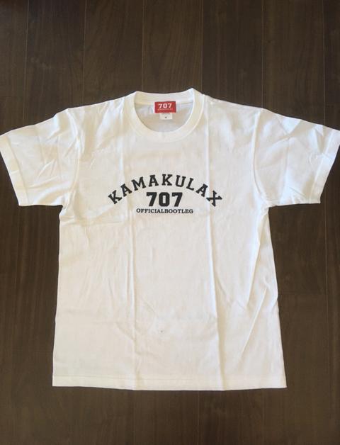 鎌倉ブランドの老舗「KAMAKULAX」の定番オリジナルALL LOGO Ｔシャツ【ホワイト】XLサイズ