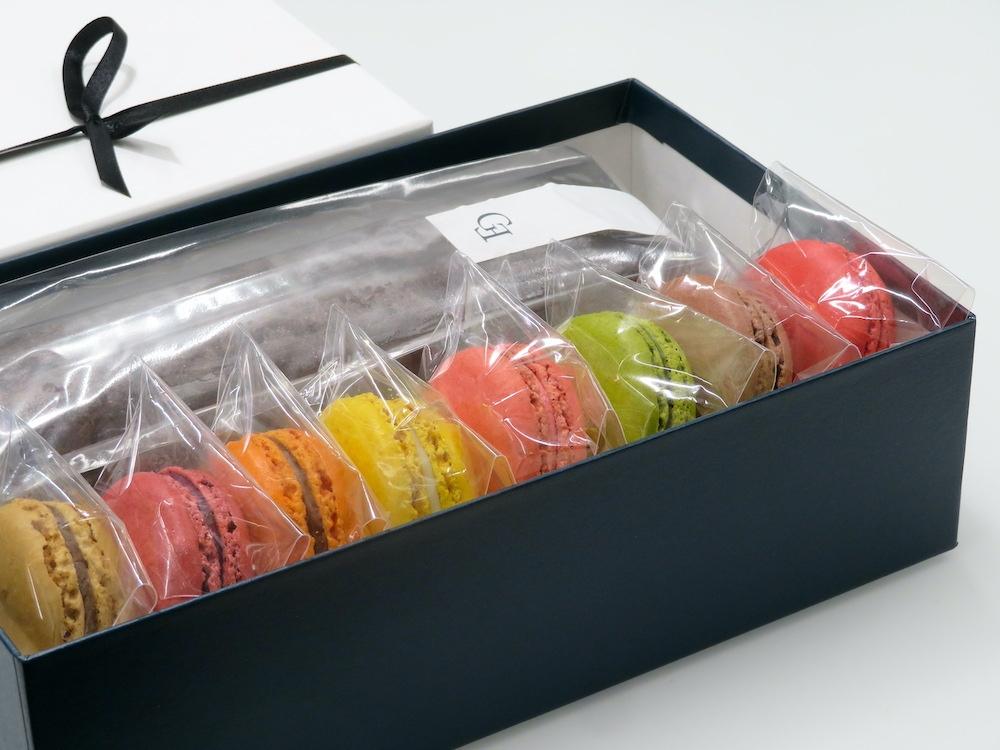 グランディールアンサンブル 　ケークオショコラオランジュ（1本）・マカロン（8個）セット | スイーツ マカロン ケーキ セット 人気 おすすめ 洋菓子 ショコラ ギフト プレゼント 送料無料 神奈川 鎌倉