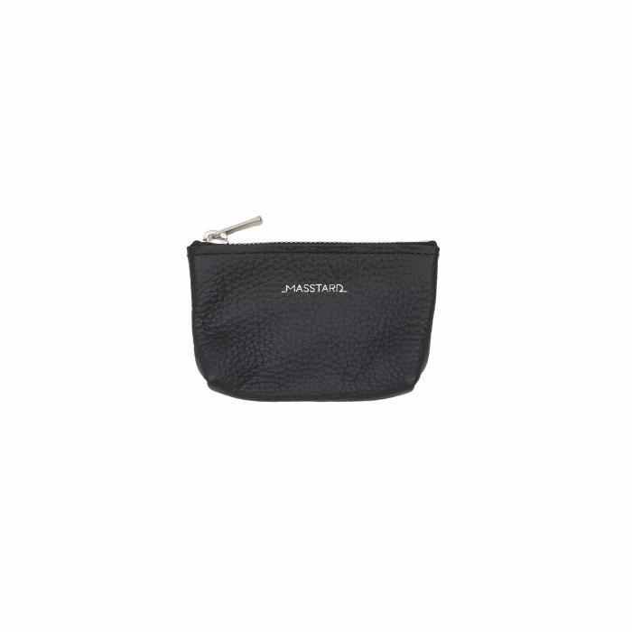 MASSTARD -MINIMAL LEATHER POUCH PETIT- BLACK