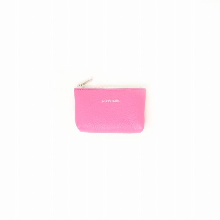 MASSTARD -MINIMAL LEATHER POUCH PETIT- PINK