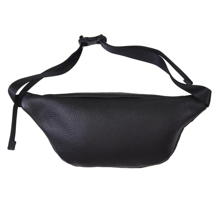 MASSTARD -MINIMAL LEATHER POCHETTE- BLACK