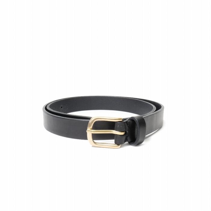 MASSTARD -SADLE LEATHER BELT- BLACK　Size：3