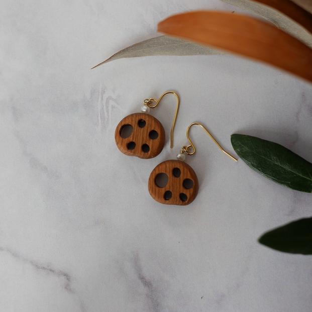 蓮根ピアス【Sサイズ】