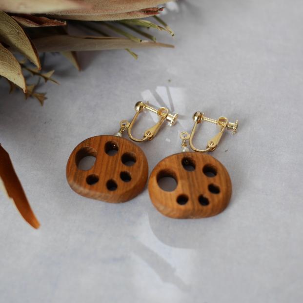 蓮根イヤリング【Lサイズ】