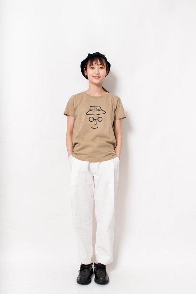 《2》メンズL　バケットハットTシャツ　BEIGE