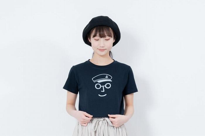 《1》【KEYMEMORY鎌倉】セーラー帽イラストTシャツ NAVY