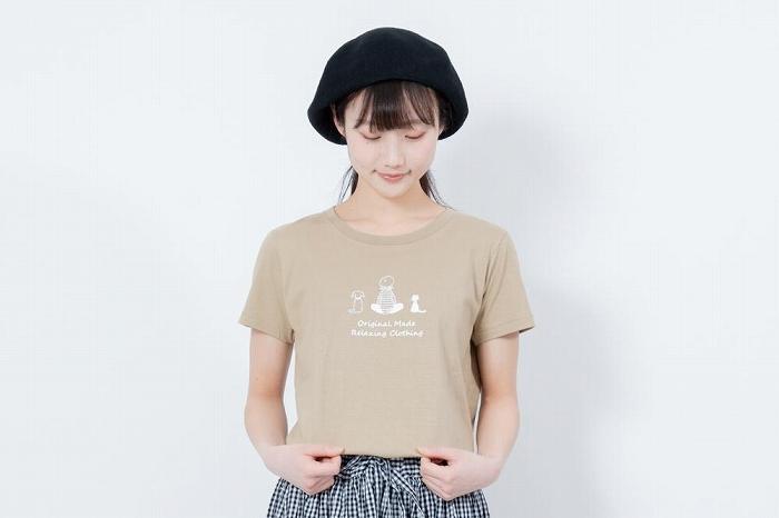 《2》【KEYMEMORY鎌倉】TIMEイラストTシャツBEIGE