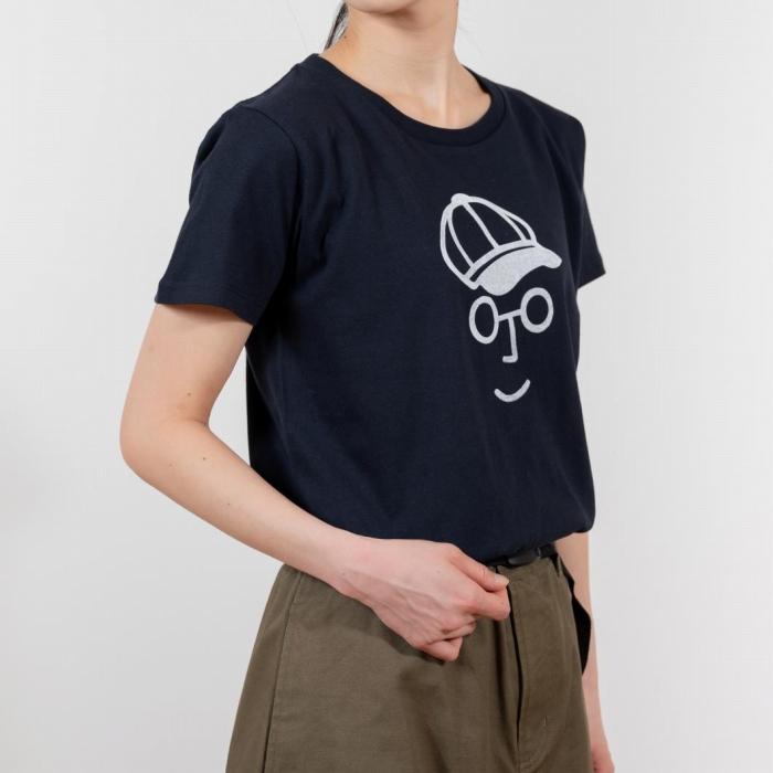 《2》【KEYMEMORY 鎌倉】キャスケットイラストTシャツ NAVY