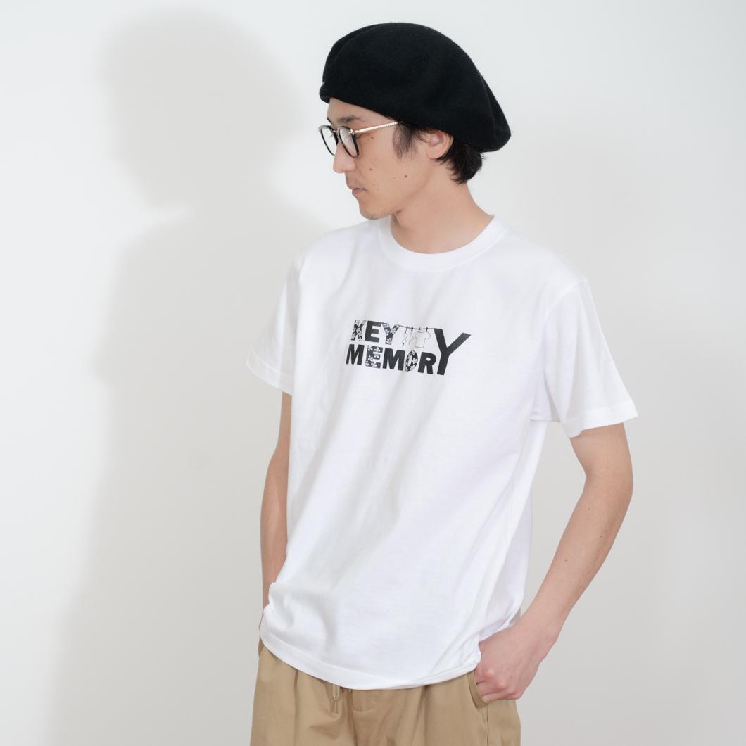 《3》【KEYMEMORY 鎌倉】フラワーロゴTシャツ WHITE