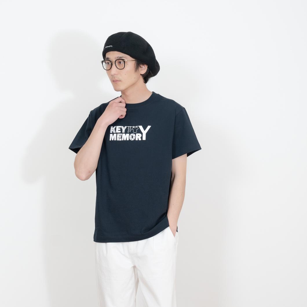 《0》【KEYMEMORY 鎌倉】フラワーロゴTシャツ NAVY