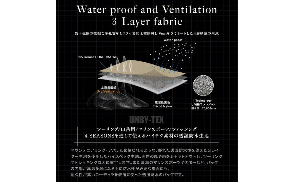 【鎌倉天幕】× AS2OV WP Cordura Roll Pack 2Way 3レイヤー・透湿防水Cordura ロールパック/リュックサック20L KTM-ASRS