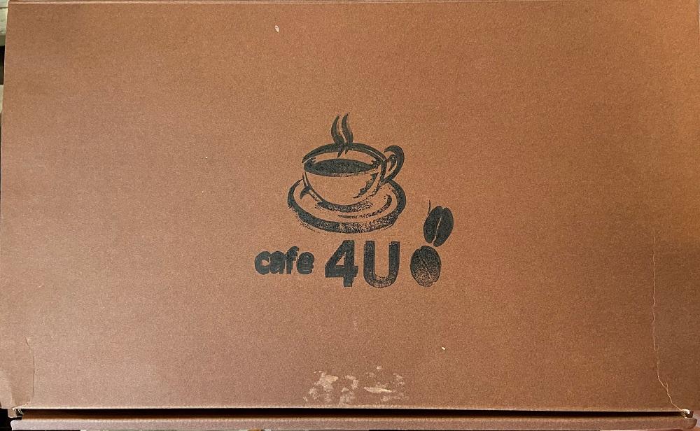 自家焙煎炭焼珈琲豆　ブレンドコーヒー豆400gと保存缶（粉）