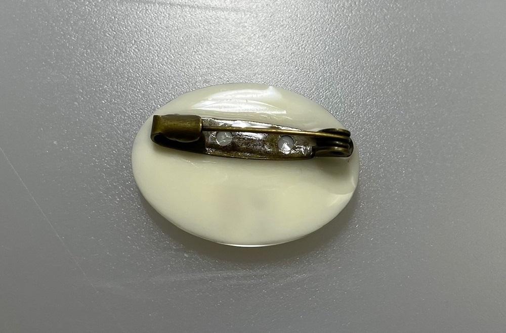 紫陽花のブローチ(ラウンド)