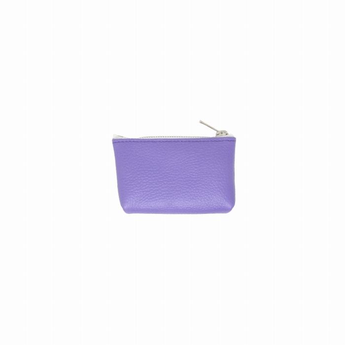 MASSTARD -MINIMAL LEATHER POUCH PETIT-PURPLE