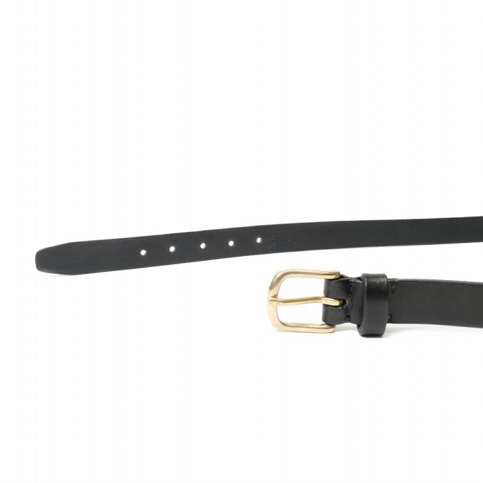 MASSTARD -SADLE LEATHER BELT- BLACK　Size：2