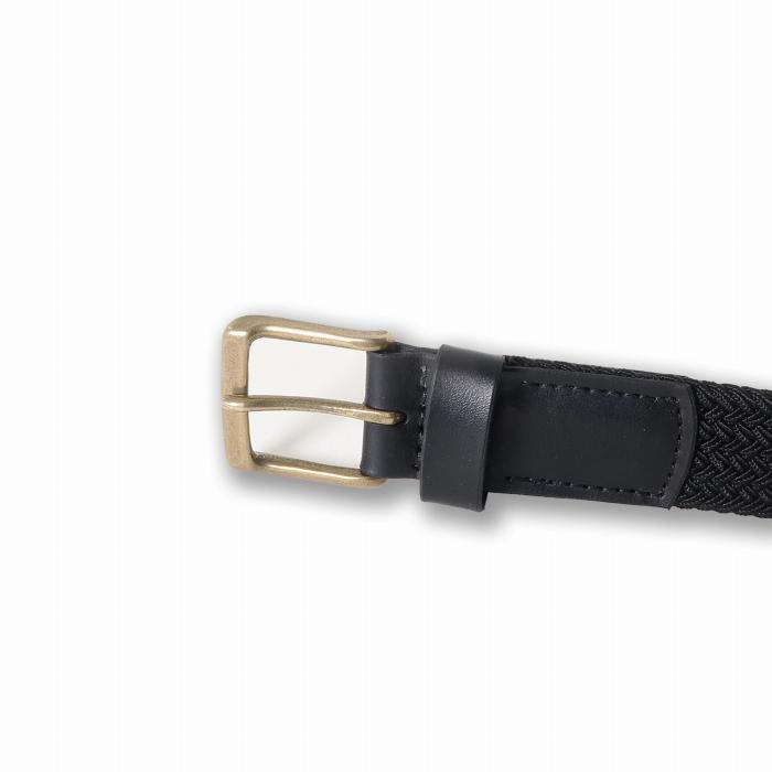 MASSTARD -MESH BELT- BLACK×BRASS　Size：2