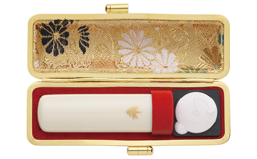 （鎌倉はんこ）鎌倉ゆかりの縁起の良い吉相印鑑「極上象牙」１５ミリ