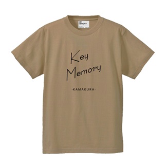 【2サイズ】KEYMEMORY かまくらロゴＴシャツ　BEIGE