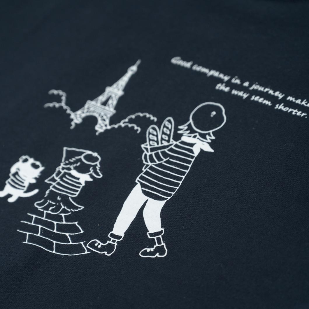 《3》【KEYMEMORY 鎌倉】トラベルイラストTシャツ NAVY