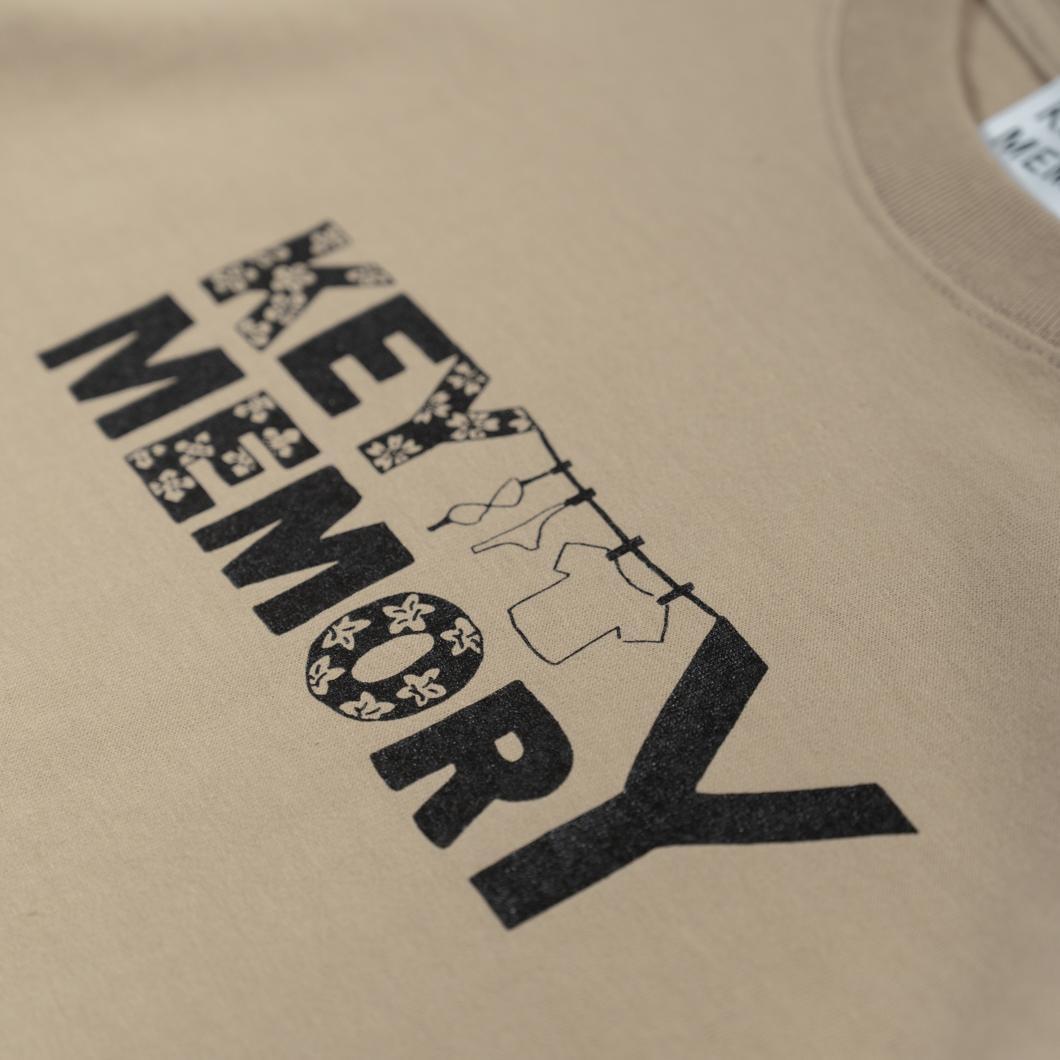 《3》【KEYMEMORY 鎌倉】フラワーロゴTシャツ BEIGE