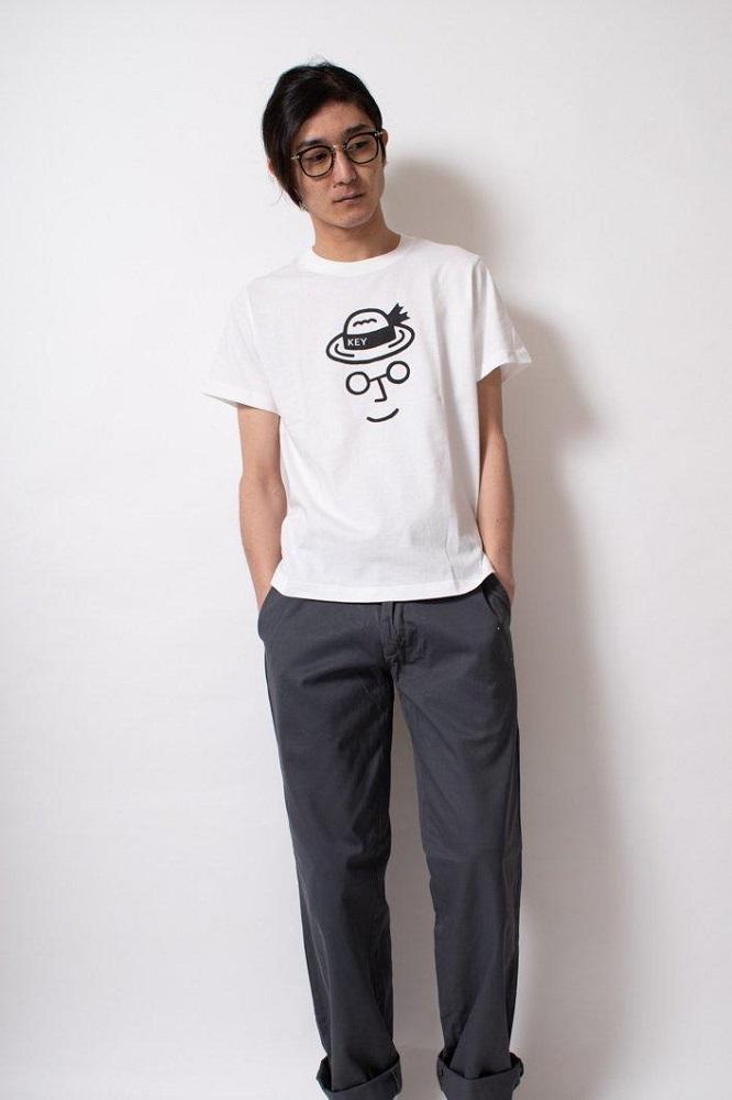 【0サイズ】【KEY MEMORY】Straw hat T-shirts WHITE