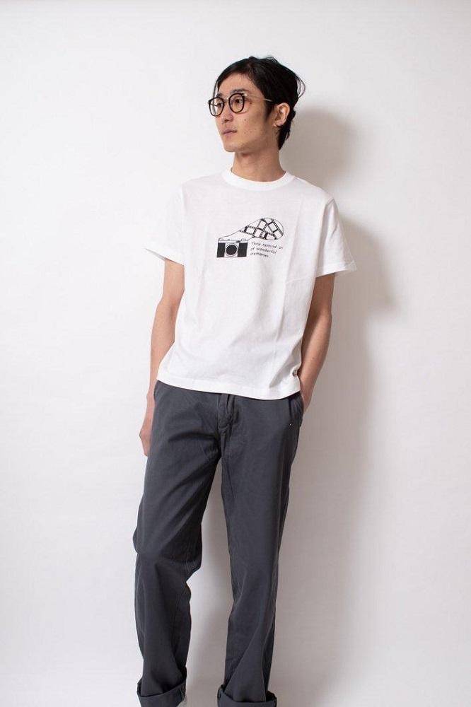【0サイズ】【KEY MEMORY】Camera T-shirts WHITE