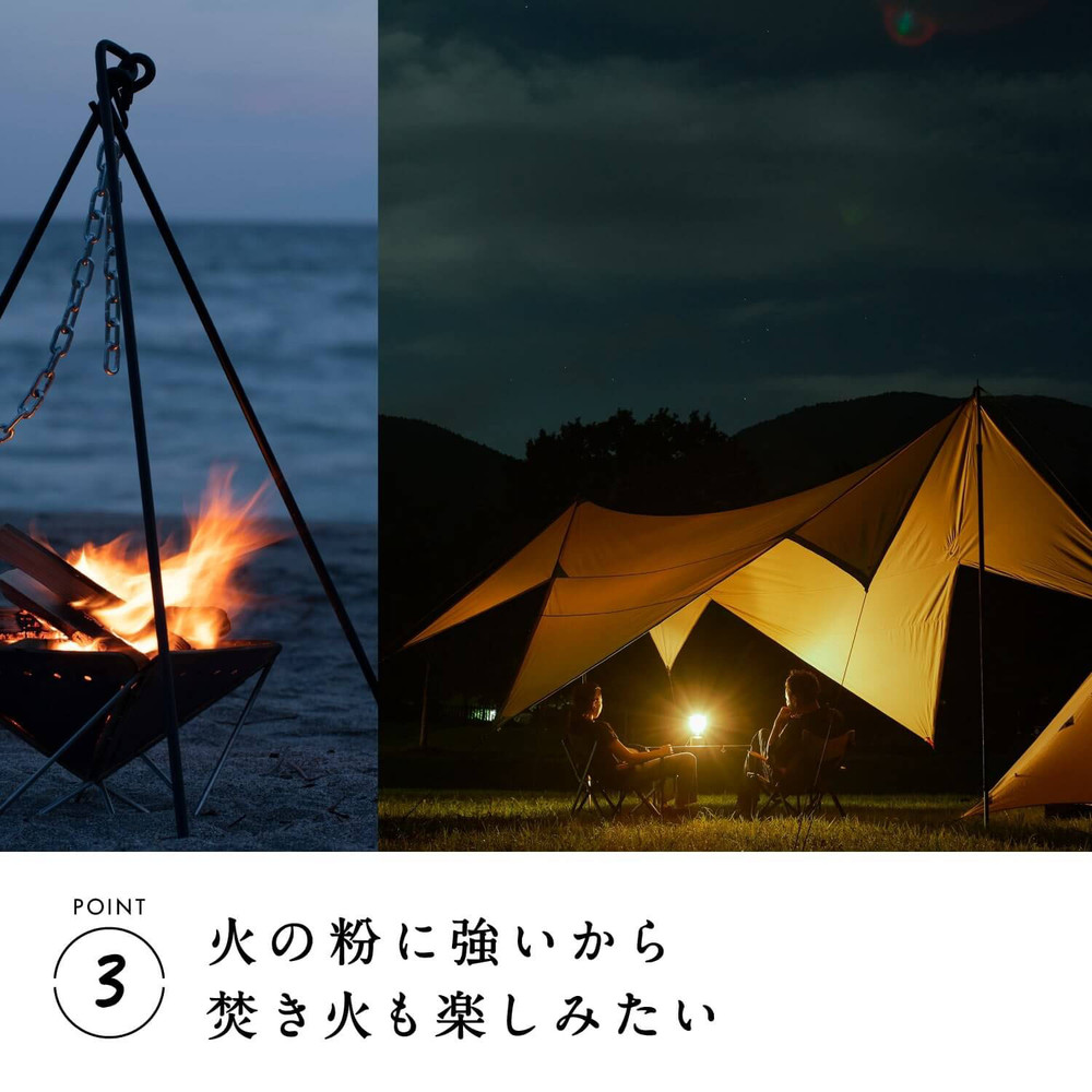 【鎌倉天幕】TARP 420TC DAC パネル脱着 タープ ポールセット KTM420-D 