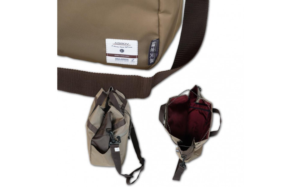 【鎌倉天幕】× AS2OV Nylon Twill Sholder 2Way 日本製・巾着型ショルダーバッグ KTM-ASNS 