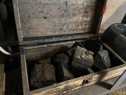 自家焙煎炭焼きコーヒー豆　箱なし簡易パック500ｇ（粉）