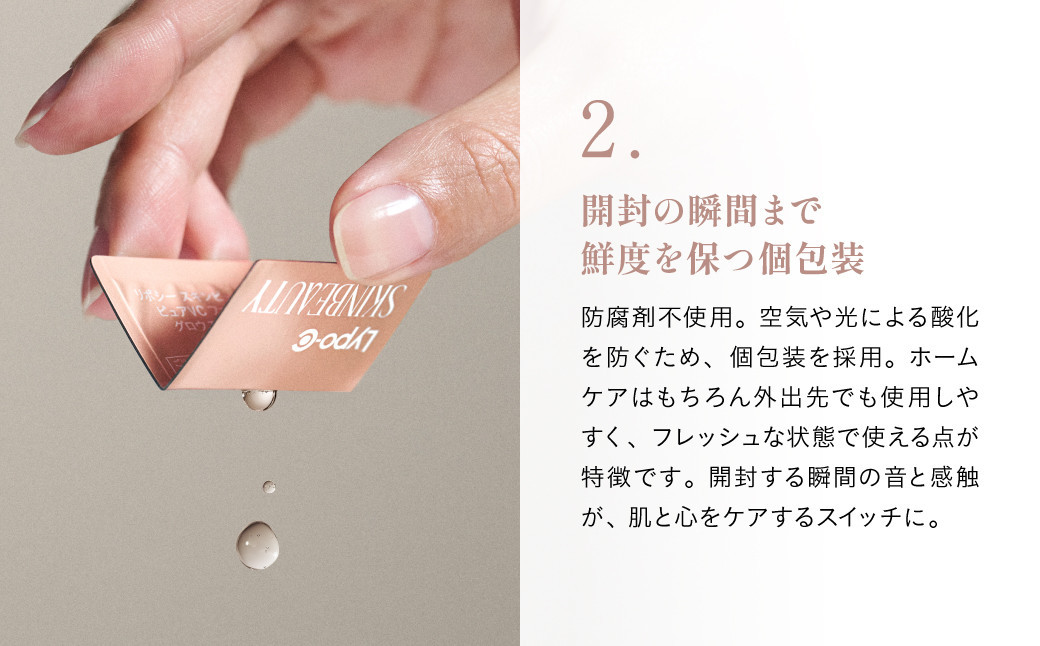 【12ヶ月定期便】【Lypo-C SKINBEAUTY】 PURE VC ファースト グロウエッセンス （28包） 1箱