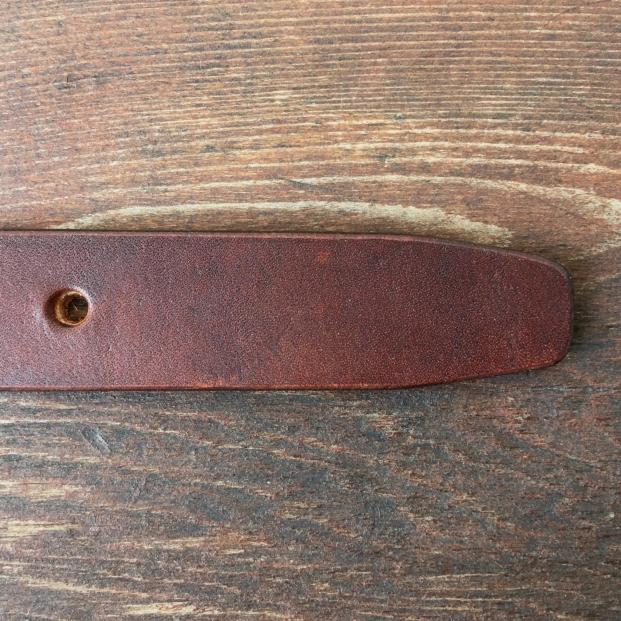 Original leather belt-Brown-Short