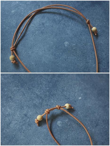 レザーコードネックレス【輪っか】