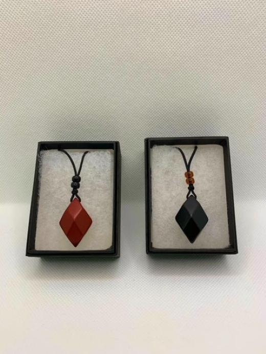 鎌倉彫ペンダント 　黒