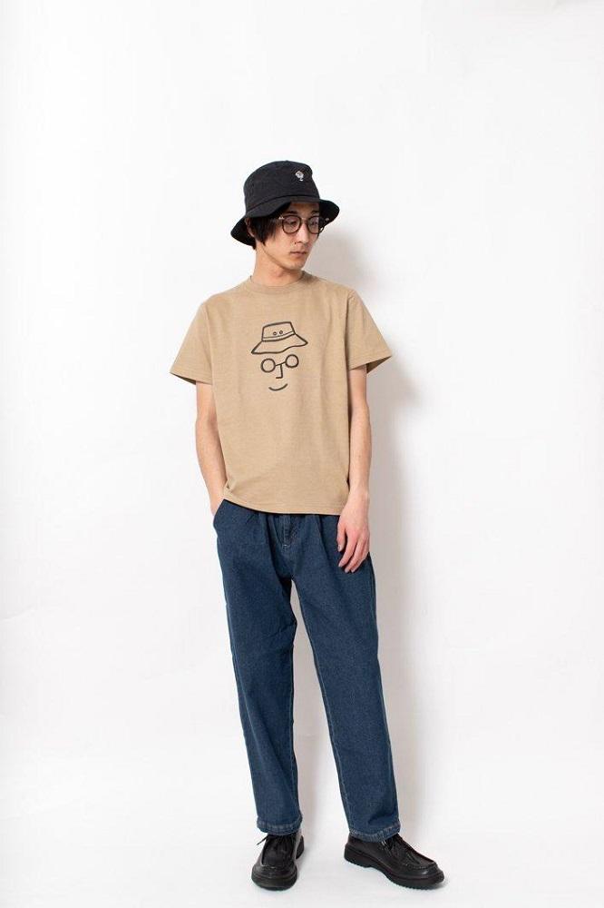 《2》メンズL　バケットハットTシャツ　BEIGE