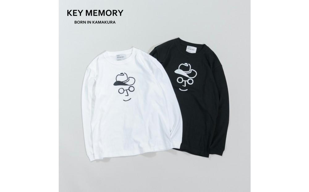 《2》【KEYMEMORY 鎌倉】カウボーイハットイラストロングTシャツ WHITE